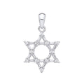 Silver CZ Star Of David Pendant (£30)