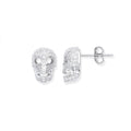 Silver CZ Stud Earrings