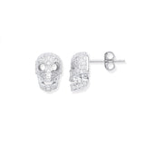 Silver CZ Stud Earrings