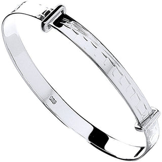 Silver D/c Expandable Baby Bangle 2.8g
