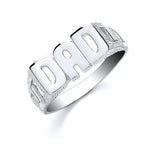 Silver Dad Id Ring
