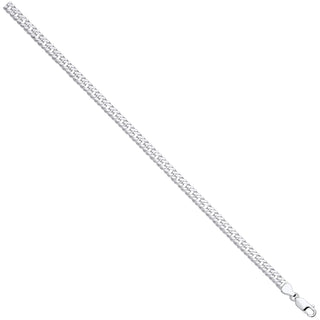 Silver Double Curb 6mm Chain