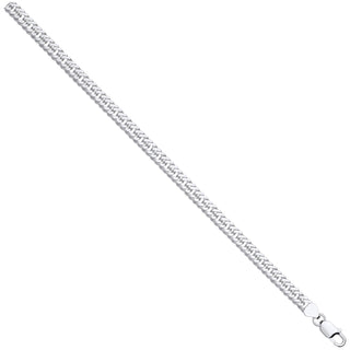 Silver Double Curb 7mm Chain