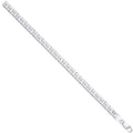 Silver Double Curb 8mm Chain