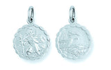 Silver Double Sided Fancy St Christopher Pendant 2.3g