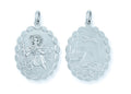 Silver Double Sided Oval St Christopher Pendant 4.5g