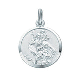 Silver Double Sided St Christopher Pendant 3.1g