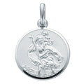 Silver Double Sided St Christopher Pendant 5.4g