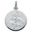 Silver Double Sided St Christopher Pendant 6.8g