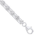 Silver Emerald Cut CZ Tennis Bracelet