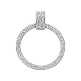 Silver Eternity CZ Pendant 2.3g