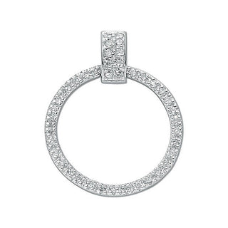 Silver Eternity CZ Pendant 2.3g
