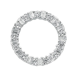 Silver Eternity CZ Pendant 3.3g
