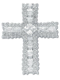 Silver Fancy CZ Cross 10.5g