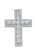 Silver Fancy CZ Cross 8.3g
