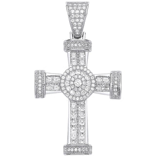 Silver Fancy CZ Cross 9g (£125)