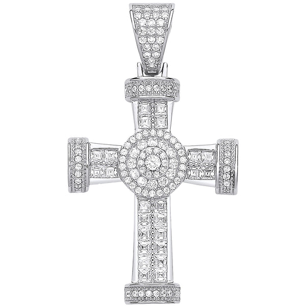 Silver Fancy CZ Cross 9g (£125)
