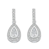 Silver Fancy CZ Drops 3.8g