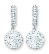 Silver Fancy Drop Earrings 7.6g