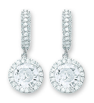Silver Fancy Drop Earrings 7.6g