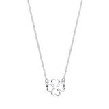 Silver Four Leaf Clover Pendant Chain