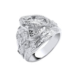 Silver Gents Saddle Ring 11.3g