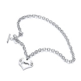 Silver Heart Chain With Floating Swarovski Elements