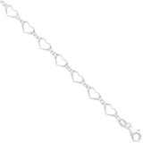 Silver Hearts Bracelet