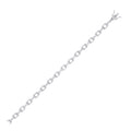 Silver Heavy 7mm Plain & CZ Oval Belcher Chain