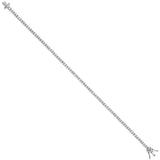 Silver High CZ Setting 2.6mm Tennis Bracelet