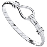 Silver Hook Baby Bangle