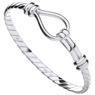 Silver Hook Baby Bangle