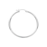 Silver Hoop Earrings 2.7g