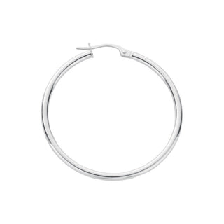 Silver Hoop Earrings 2.7g