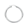 Silver Hoop Earrings 4.6g