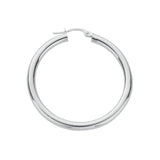 Silver Hoop Earrings 4.6g