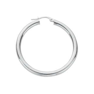 Silver Hoop Earrings 4.6g