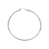 Silver Hoop Earrings 4.8g