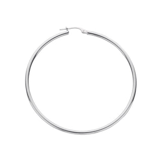 Silver Hoop Earrings 4.8g