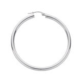 Silver Hoop Earrings 5.6g (£70)