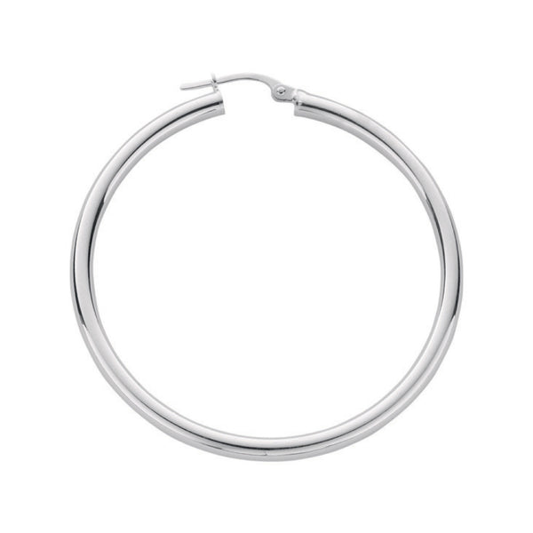 Silver Hoop Earrings 5.6g (£70)