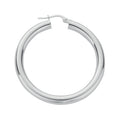Silver Hoop Earrings 6.3g