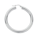 Silver Hoop Earrings 6.3g