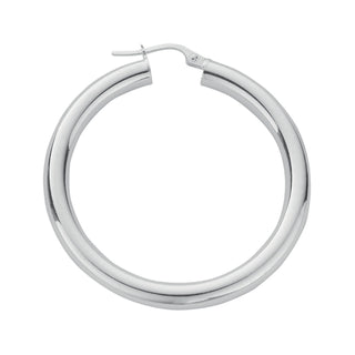 Silver Hoop Earrings 6.3g