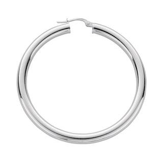 Silver Hoop Earrings 8.4g (£100)