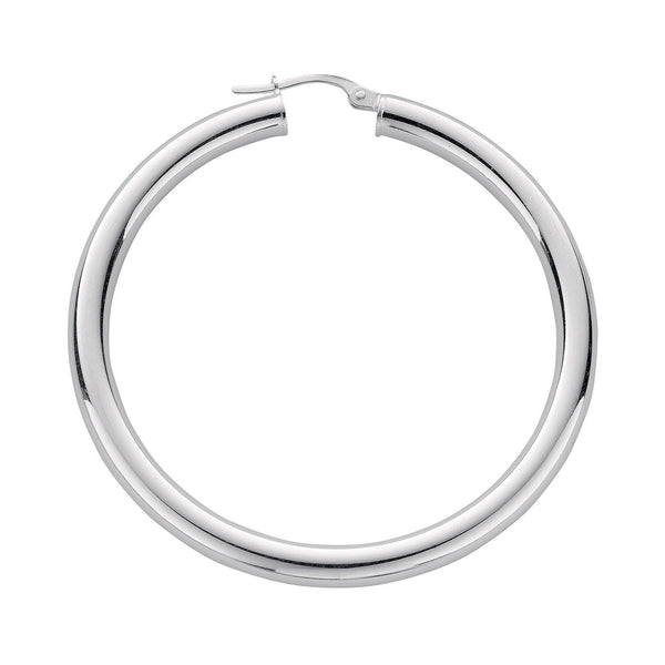 Silver Hoop Earrings 8.4g (£100)