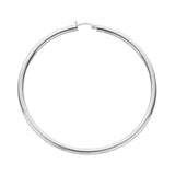 Silver Hoop Earrings 8.4g