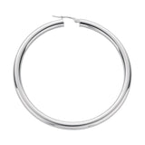 Silver Hoop Earrings 9.8g
