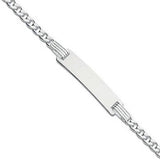 Silver Id Baby 6"/ladies 7" Bracelet 4g