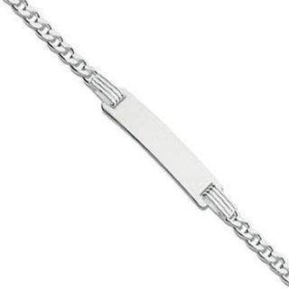 Silver Id Baby 6"/ladies 7" Bracelet 4g